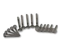 EKNA Juego de coladores colgantes de acero inoxidable de 12 mm, 15 mm, 18 mm, 5 unidades cada uno, coladores para silbatos, 15 unidades