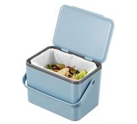 EKO Cubo de Basura para residuos de Alimentos, Cubo de Basura de Cocina, Color Azul Titanio, 4 litros