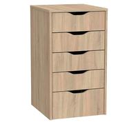 Eko Cajonera (L x An x Al: 43 x 40 x 71 cm, Número de cajones: 5 ud., Roble cambrian)