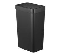 EKO | Cubo de Basura Cocina 50L con Sensor Automático y Cierre Suave | Papelera Negra a Pilas | Acabado Antihuella, Base Antideslizante y Soporte para Bolsa | Diseño Moderno y Silencioso