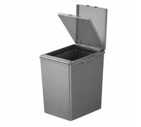 EKO - Cubo de Basura Cocina Morandi - 20 L - Apertura Táctil con Tapa - Borde Interior Extraíble y Sistema Modular para Reciclaje - Gris Oscuro