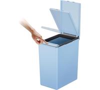 EKO Morandi - Cubo de Reciclaje de Cocina de 20 litros con Tapa táctil, Cubo de Basura Delgado de plástico con calcomanías de Reciclaje y Acabado fácil de Limpiar, diseño Compacto para el hogar u