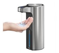 EKO Dispensador de jabón, Mate Inoxidable, 250 ml