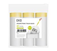 EKO Easy-Dispensa Roll 60 Conteo de bolsas de basura extradas extradas Bolsas de basura de 8 galones Cdigo de revestimiento Cdigo de revestimient