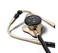 Estetoscopio digital CORE 500™ - Amplificación de 40x, cancelación activa de ruido, ECG de 3 cables, IA autorizada por la FDA con Eko+, visualización a todo color, apto para reembolso - champaña