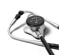 Eko Estetoscopio digital CORE 500: la tecnología Pinnacle of Digital Estetoscope, combina audio TrueSound con 3 lead ECG y una pantalla a todo color, plateado, COR501