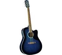 EKO GUIITARS - RANGER CW EQ Blue Sunburst, Guitarra Acústica con Ecualizador, Color Blue Sunburst