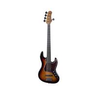 EKO GUITARS - Bajo eléctrico JB-300, 5 cuerdas, cuerpo álamo, mango de acero, teclado Laurel, 2 pastillas JB Single Coil, Puente Vintage, 21 trastes, color Sunburst