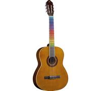 EKO GUITARS - CS-10 VISUAL NOTE, Guitarra Clásica, Tapa de Tilo, Aros y Fondo de Tilo Laminado, Mástil y Diapasón de Abedul, Lámina LED Visual Note con la app dedicada, Color Natural