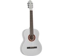 EKO GUITARS - CS-10 WHITE, Guitarra Clásica Serie Studio Escala 4/4, Tapa de Tilo, Aros y Fondo de Tilo Laminado, Mástil y Diapasón de Abedul, Funda Incluida, Color Blanco