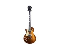 EKO GUITARS - Guitarra Eléctrica LS-300 LH para zurdos, Cuerpo de Álamo, Mástil de Arce, Diapasón de Laurel, 2 Humbuckers, Puente Tune-O-Matic, 22 Trastes, Escala 630 mm, Color Oro