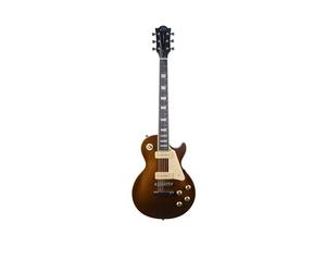 EKO GUITARS - Guitarra Eléctrica LS-400, Cuerpo de Paulownia, Mástil de Arce, Diapasón de Laurel, 2 Pastillas P-90, Puente Tune-O-Matic, 22 Trastes, Escala 630 mm, Color Oro