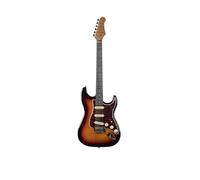 EKO GUITARS - Guitarra eléctrica ST-300, cuerpo álamo, mango de acero, teclado Laurel, 3 pastillas Single-Coil, puente trémolo, 22 trastes, escala 650 mm, color Sunburst