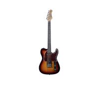 EKO Guitars - Guitarra eléctrica TL-300, cuerpo álamo, mango de acero, teclado Laurel de 22 teclas, 2 pastillas Single-Coil, puente fijo estilo Tele, escala 650 mm, color Sunburst