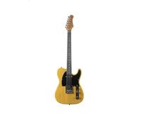 EKO GUITARS - Guitarra eléctrica TL-400, cuerpo pawlonia, mango de acero, teclado Laurel, 2 pastillas single-coil, puente Tele, 22 trastes, color Butterscotch
