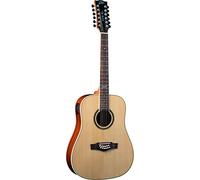 EKO GUITARS - NXT D100E XII NATURAL, Guitarra Acústica de 12 Cuerdas, Tapa de Abeto, Aros, Fondo y Mástil de Caoba, Diapasón de Roupanà Sudamericano, Color Natural