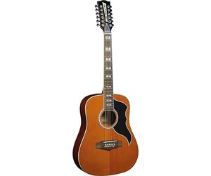 EKO GUITARS - Ranger XII VR EQ Natural Top Stained, Guitarra Acústica Electrificada de 12 Cuerdas, con Sistema Fishman Sonitone, Forma Dreadnought, Color Natural - Top Stained