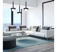 Eko-Light Lámpara colgante Futura, negro/blanco, 3 luces