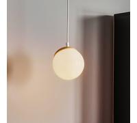 Eko-Light Lámpara colgante Sfera 1 luz cristal/madera clara