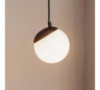 Eko-Light Lámpara colgante Sfera, 1 luz, cristal, metal, negro