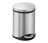 EKO VB 921806 - Cubo de la Basura con Tapa (6 l, Acero Inoxidable, Efecto Mate)