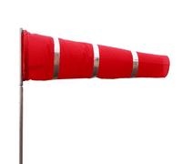 Ekoama Airport Windsock - Bolsa para calcetines de medición de dirección del viento resistente con cinturón reflectante para bandera de aviación al aire libre