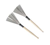 Ekoama Combo profesional de cepillo y palo retráctil 2 en 1 con agarre ergonómico para bateristas y hacer música