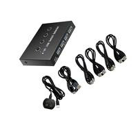 Ekoama Conmutador USB 3.0 de 4 puertos, 4 puertos para compartir computadora, para impresora y dispositivos, transferencia de datos de alta velocidad