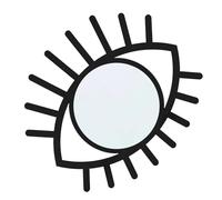 Ekoama Exotic Styles - Pieza de arte decorativo de cristal acrílico con forma de ojo para sala de estar, dormitorio, decoración de entrada