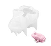 Ekoama Molde de silicona 3D de sapos de Pascua hecho a mano para hornear, manualidades, fabricación de chocolate, grado alimenticio, reutilizable, diseño de detalles