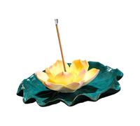 Ekoama Quemadores de inciensos, quemadores de cerámica, quemadores de incienso desmontables, bandeja de incienso, recogedor de cenizas para meditaciones