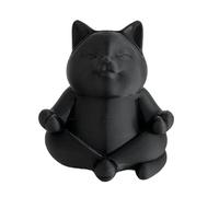 Ekoama Soporte para gafas de resina con forma de animal, estatua de gatos, adorno decorativo para meditaciones, decoración del hogar, cumpleaños