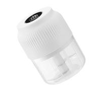 Ekoama Trituradora de ajo eléctrica de 30 W con acero inoxidable para cortar eficientemente nueces, jengibre y carne, capacidad de 260 ml
