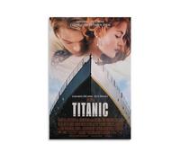 EKoKim Póster de la película Leonardo DiCaprio, Titanic con K, póster decorativo, lienzo, póster de pared e imagen artística, impresión moderna, decoración de dormitorio familiar, 20 x 30 pulgadas (50