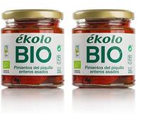 Ekolo Pimiento Del Piquillo Extra Entero Bio, 6 Tarros, 225g 1350g (Paquete de 2)