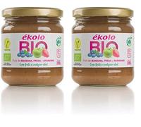 EKOLO Puré De Fruta Manzana - Fresa, Arándano, Bio 1350 ml (Paquete de 2)