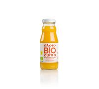 Ekolo Zumo de Mandarina Ecológico, 100% Exprimido, 12 Botellas x 200 ml, 2400 ml