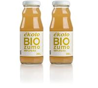 Ekolo Zumo de Pera Ecológico, 100% Exprimido, 12 Botellas x 200 ml, 2400 ml (Paquete de 2)