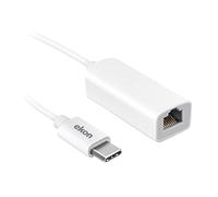 ekon Adaptador USB-C LAN RJ45 Hembra Macho de 10 cm para Ordenador portátil, MacBook, PC