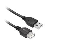 Ekon Cable alargador USB-A 2.0 Macho Macho 3 Metros antitorceduras para PC, portátil, TV, Smartphone, Tableta, MacBook, iPhone