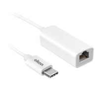 ekon Adaptador USB-C LAN RJ45 Hembra Macho de 10 cm para portátil, MacBook, PC
