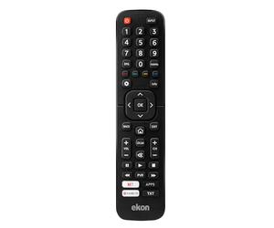 Ekon Mando a Distancia Universal para TV y Smart TV Hisense, Mando a Distancia de Repuesto con Control intuitivo, accesos directos para Aplicaciones y Servicios de transmisión, sin instalación