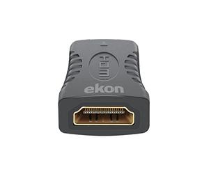 ekon SBS Adaptador HDMI, Hembra Hembra, Adaptador de vídeo, HDMI Adaptador, Adaptador hdmi para televisión, Smart TV, Monitor, Wii, ps2, portátil, PC