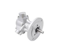 EKOUQIN Motor neumático de Gran Potencia de 1/4 h-p y 1/3 h-p, con Avance y Retroceso, a Prueba de explosiones y pistón de 3 Cilindros. Estructura Estable(0.25 Flange Type)
