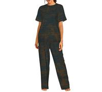 EKPASVC Conjunto de pijama para mujer con estampado de cabina telefónica británica, conjunto de pijama suave para mujer, perfecto para ropa de descanso y ropa de dormir, Código de programación, 3XL