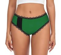 EKPASVC Flag Of The Sultanate Of Delhi - Calzoncillos de encaje para mujer, Negro, S