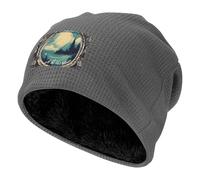 EKPASVC Gorro de invierno cálido con estampado Not All Who Wander are Lost para hombres y mujeres, ideal para el invierno, accesorio ideal para el invierno, gris, Talla única