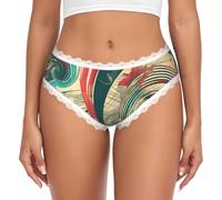 EKPASVC Not All Who Wander Are Lost - Calzoncillos de encaje para mujer, blanco, L