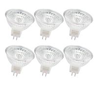 EKSAVE 20W lámparas halógena MR16 12V GU5.3 Dimmable blanco cálido 2700K, lámpara reflectora (6 piezas)