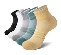 EKSHER Calcetines Mujer 35-38 5 Pares Hombre Socks Running Deportivos Antiampollas Calcetines Cortos Algodon Trekking Ciclismo Invierno Gruesos Socks